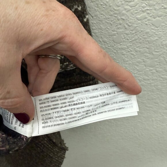 Abercrombie & Fitch Fair Isle Cashmere Blend Knit Cardigan Sweater Womens Small - Picture 4 of 8